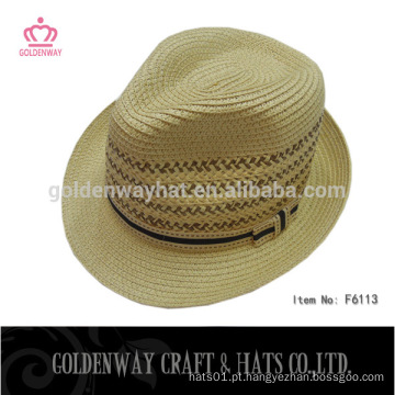 Trilby fedora chapéu moda khaki papel chapéus padrão tamanho adulto chapéus